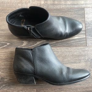 Sam Edelman black leather booties